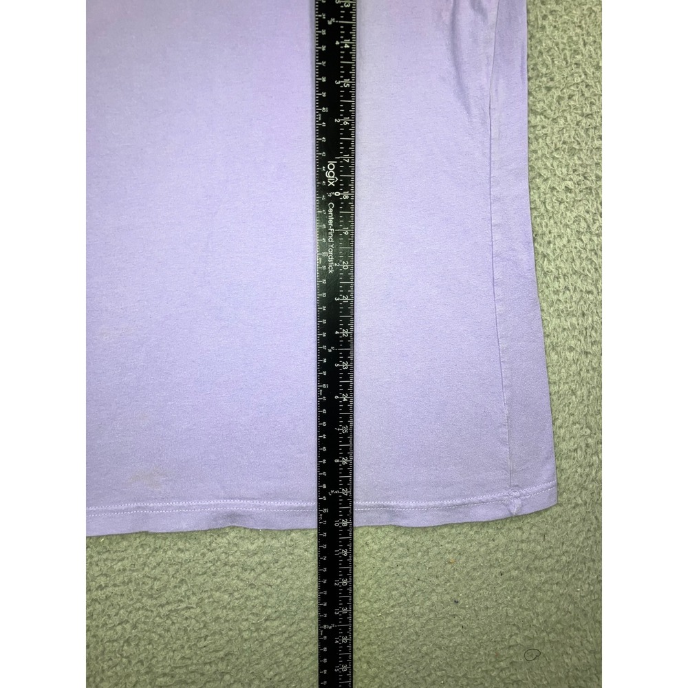 Adidas Amplifier Tee Shirt Womens XL Purple Floral Logo Athletic Sporty Gym Tee - Picture 7 of 12